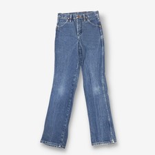 Vintage Wrangler USA Straight Leg Boyfriend/Mom Jeans Dark Blue W27 L32