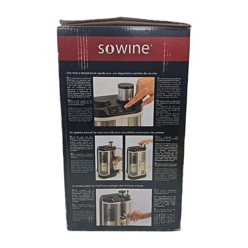 EuroCave Sowine Doble Zona Botella de Vino Conservador Enfriador Refrigerador Encimera Foto 2 de 4