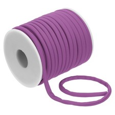 Flat Elastic Nylon Cord, 21.87 Yard 5 mm Stretchy Spandex Cord, Purple