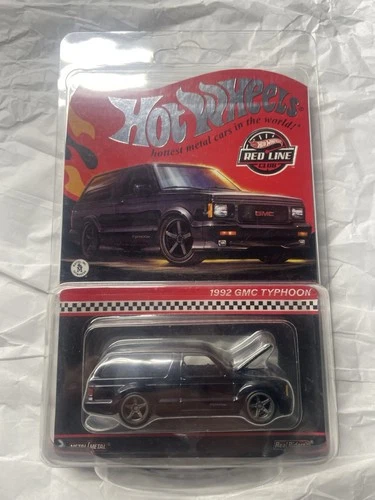 2023 Hot Wheels RLC Exclusive Black 1992 GMC Typhoon W/ Protector Red Line Real