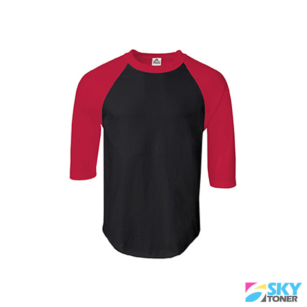 Raglan 3/4 Sleeve Baseball Men's Plain Tee Jersey Team Sports T-Shirt NEW 4420