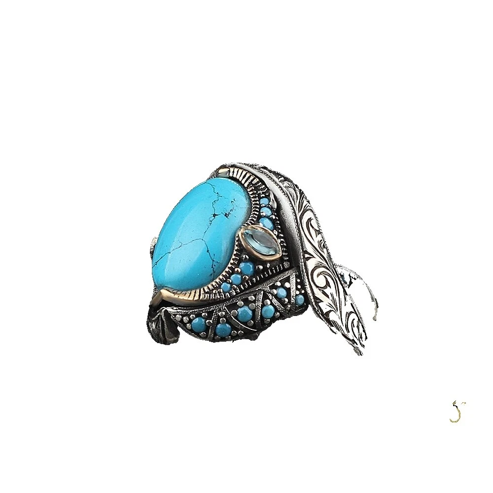 Turquoise Religious Rings for Men