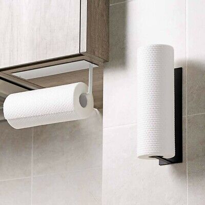 Wall Mount Paper Towel Holder Cling Film Spice Rack Kitchen Roll Foil Hanger Cl Ebay