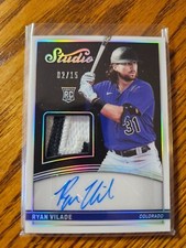 Ryan Vilade Rookie Auto-  2022 Chronicles Studio Black Materials Signature #/15
