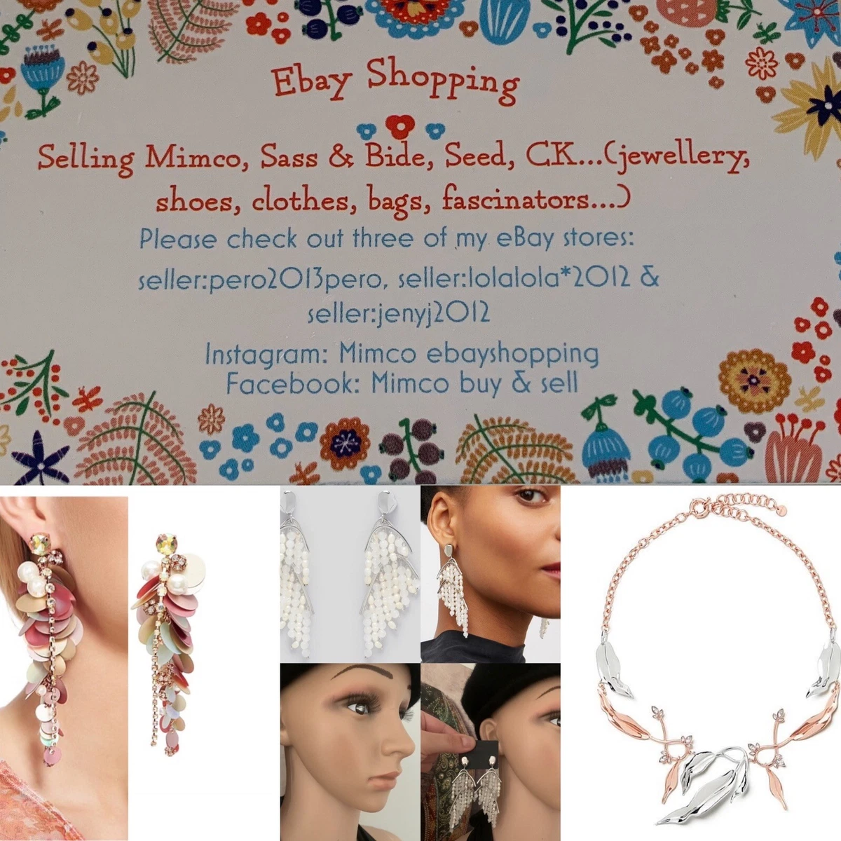 Mimco Studs New Gold Earrings Hoop Earrings 89 Bind Hoop