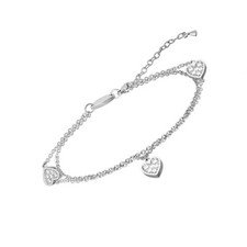 Magnetix Armband 5240 Herz doppelreihig Zirkonia (Gr.M-XL) Br.7mm Magnetschmuck