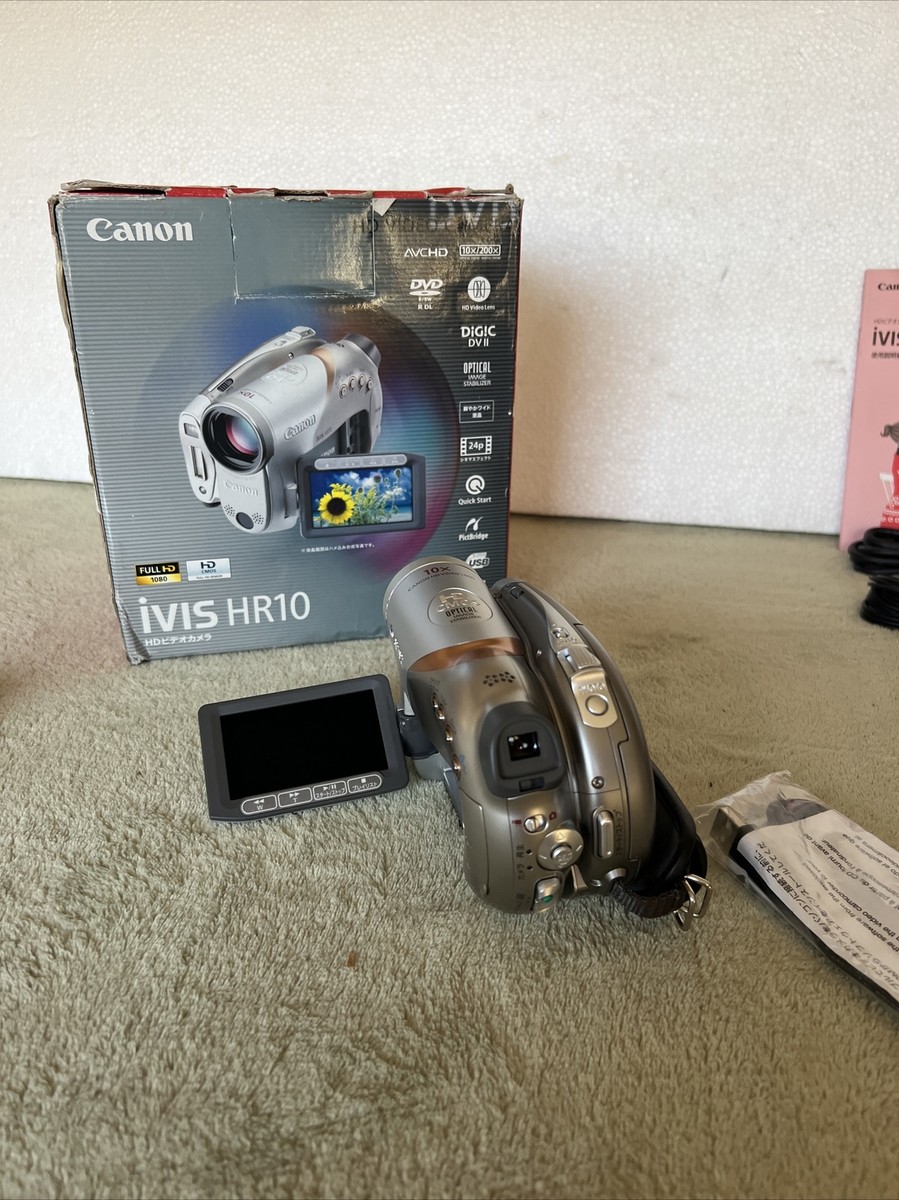 Canon Full Hd Video Camera Ivis (Ibis) Hr10 Ivishr10 (Dvd