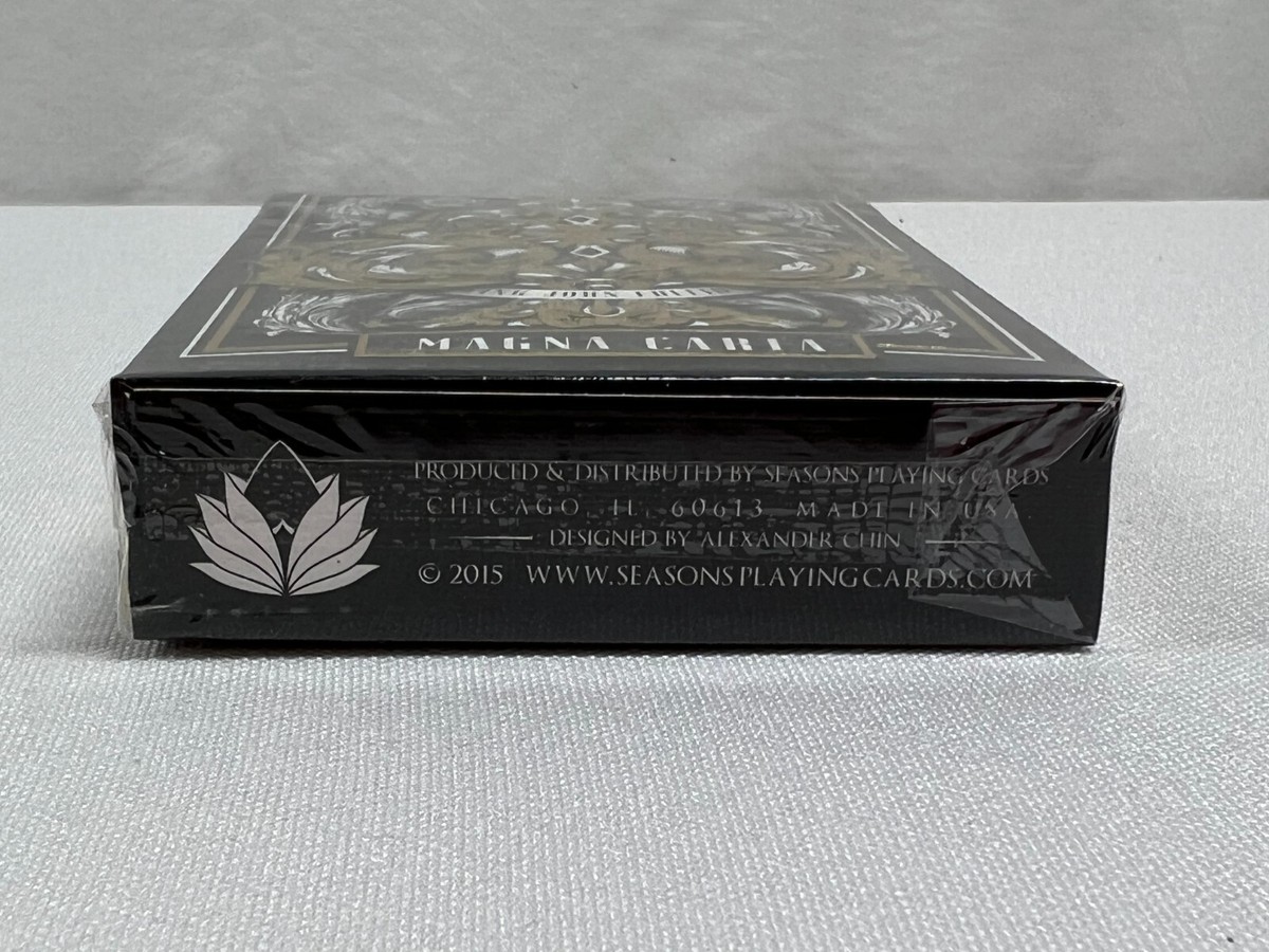 MAGNA CARTA SILVER GILDED EDITION #736/800 POKER PLAYING CARDS