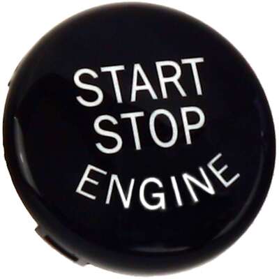 Start Stop Knopf schwarz glanz passend für BMW E90 E60 E70 E71 E83 E84 E87 E89