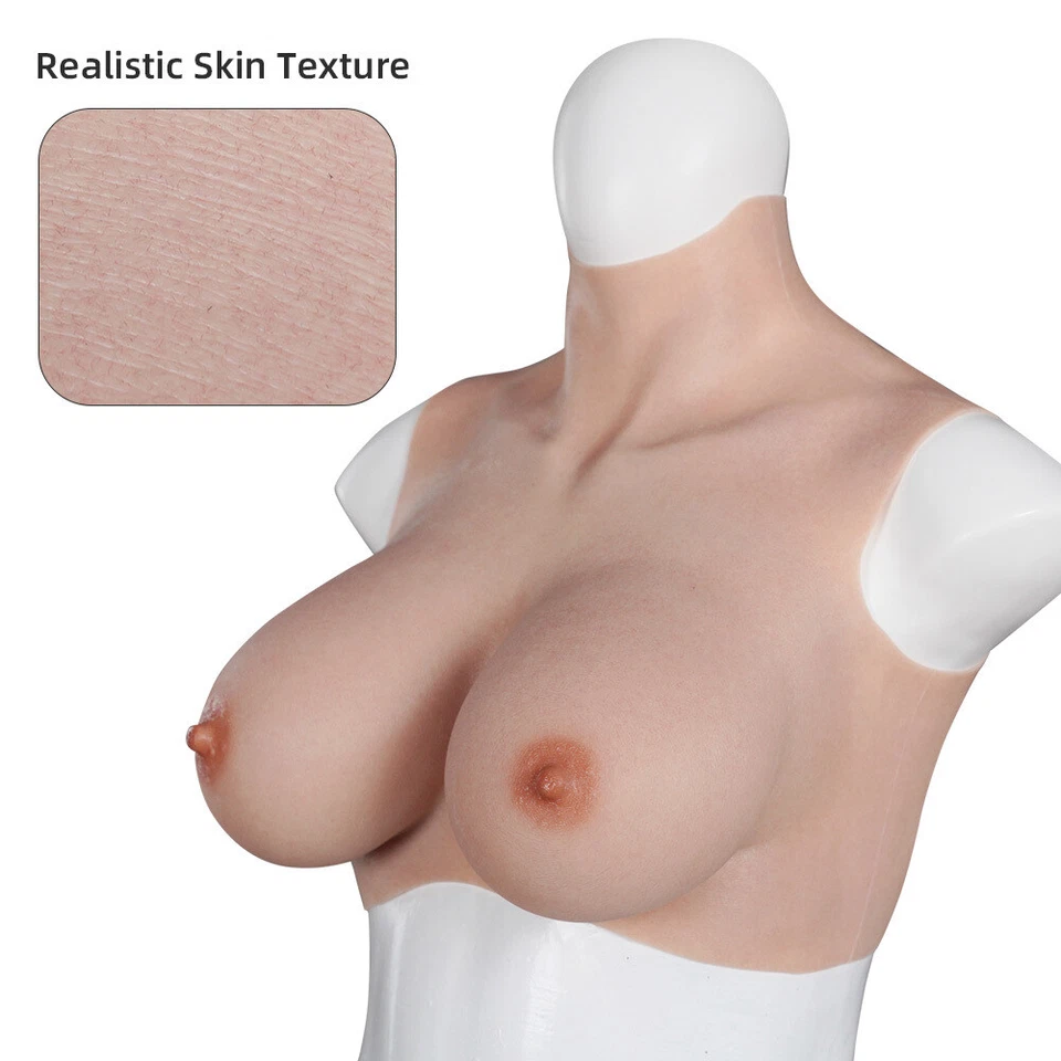 Realistische Silikonbrüste Crossdresser Brustprothesen Falsche Brüste B-H Cup - Bild 2 von 4