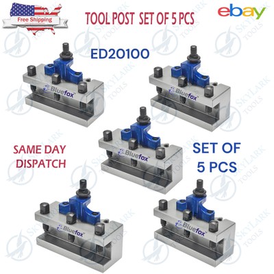 40 Position ED20100 Quick Change 5PCS  Multifix Tool Post Holder USA Skylark