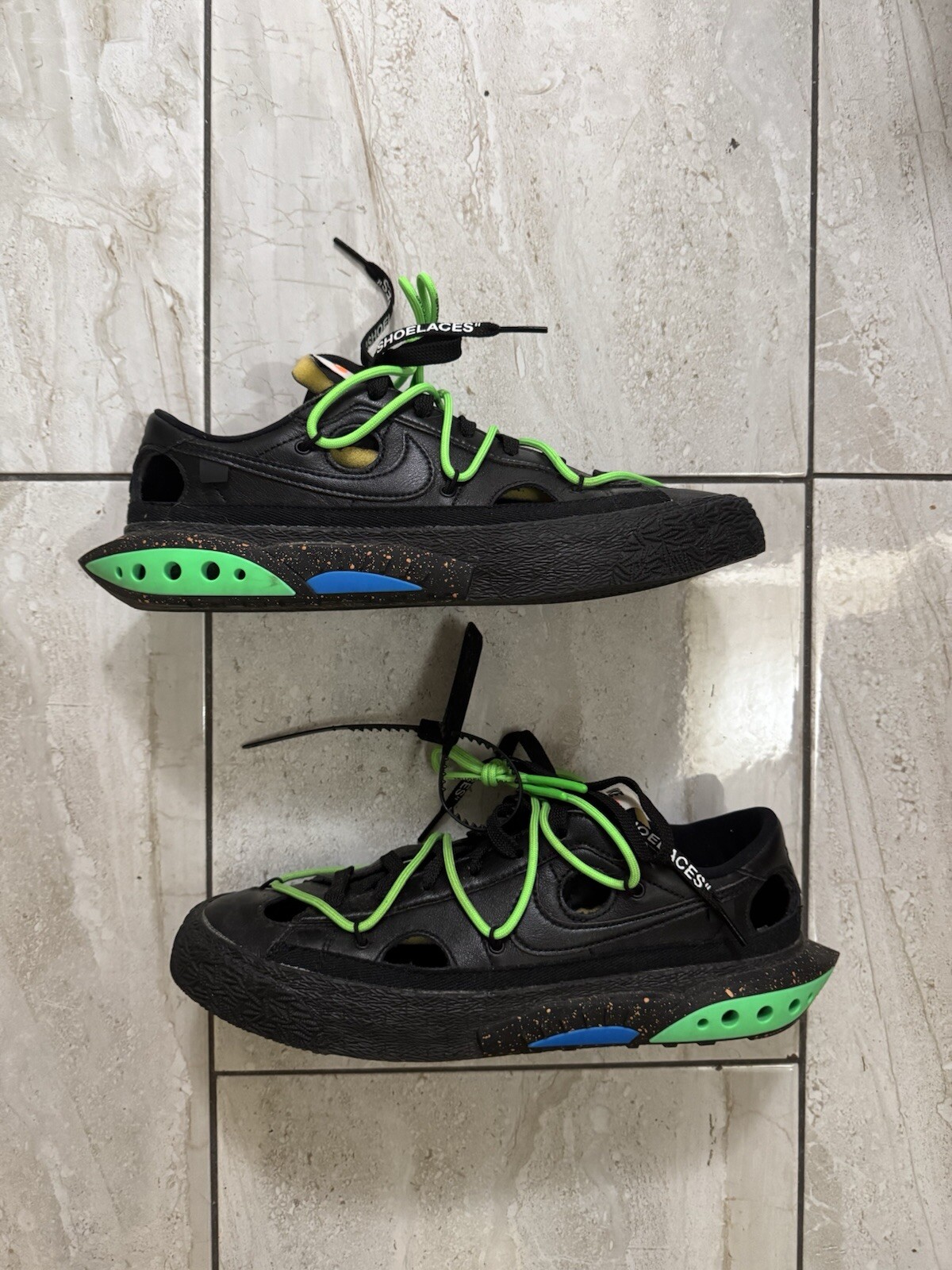 OFF WHITE X NIKE Taglia 9 Nike Blazer Low x Off White Nero 2022