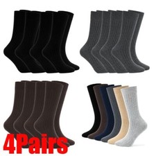 4Pairs Men Women Compression Socks Winter Warm Athletic Sport Hiking Thick Socks