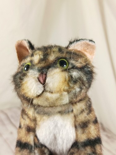 Folkmanis Mini Marioneta Dedo Gato Tabby Gris Negro Blanco Rayas Ojos Verdes 5" - Imagen 10 de 14