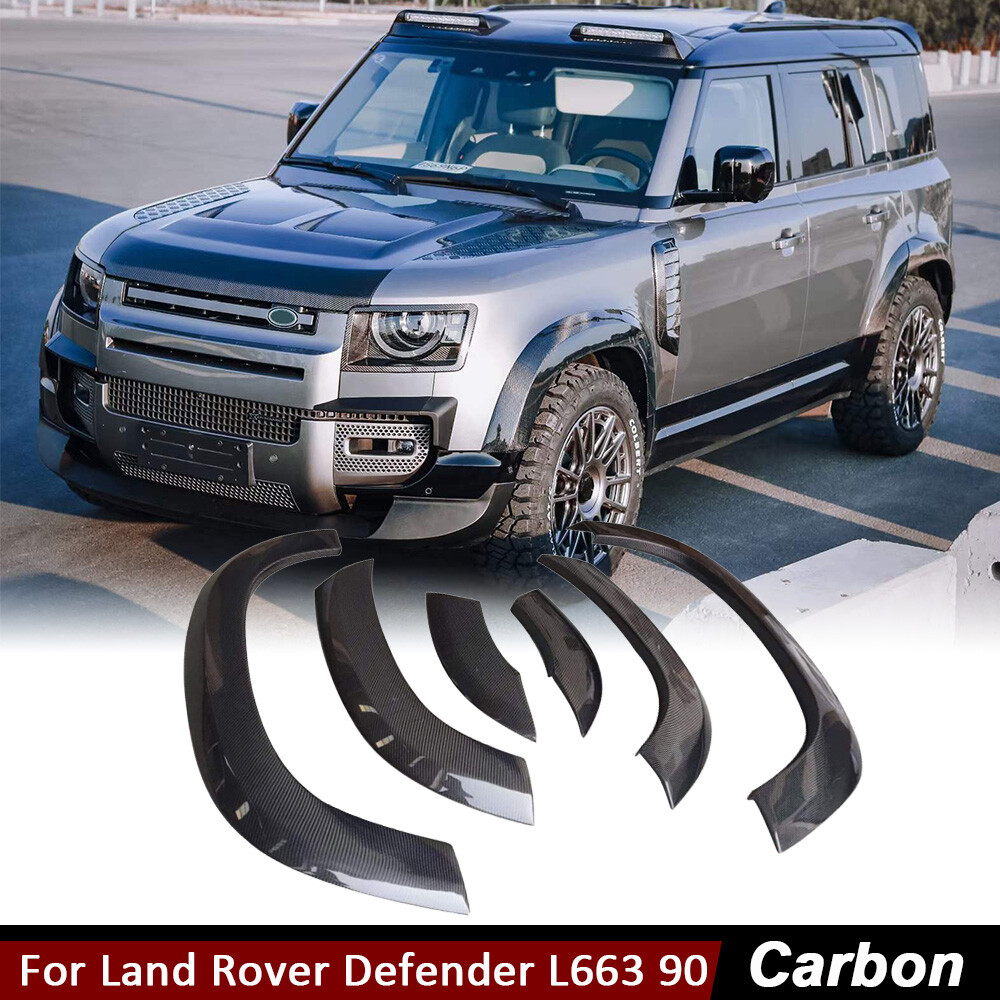 For Land Rover Defender L663 90 110 Carbon Fiber Wide Wheel Arch Extension Kit