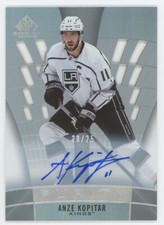 2021-22 UD SP Game Used Anze Kopitar Purity Auto /25 #P-12