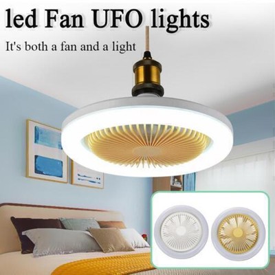 Adjustable Modern Led Ceiling Fan with Light E27 Bedroom Living Room Fan Lamp>