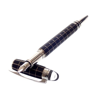 Montblanc Starwalker Metal Rubber Fountain Pen 14K 585 Used