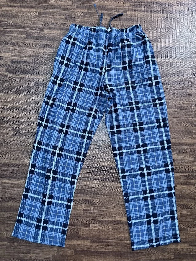 Pantalones de salón Nautica para hombre ropa de dormir azul a cuadros talla M Foto 2 de 3