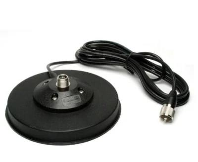 Cb Antenna Mag Mount Sirio 145PL 160mm SO239 Cable Length 3.6m UHF-male PL-259