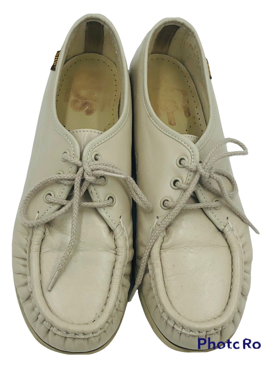 SAS San Antonio Shoe Bone/Beige Women's Orthopedic Shoes Size