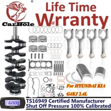 Engine Rebuild Overhaul Kit-Con Rods/Crankshaft Fit 2.4L Hyundai Kia Tucson G4KJ