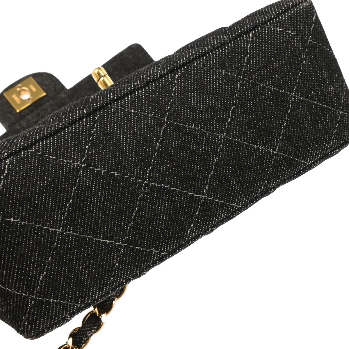 シンプルでカッコイイ♡【CHANEL】CCマーク デニム モデルさん多数着用♪】CHANEL CCマークワイドデニムパンツ ボトムス