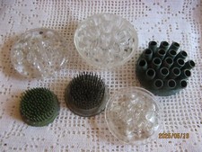 Flower Frog Metal and Glass Qty. 6 United States