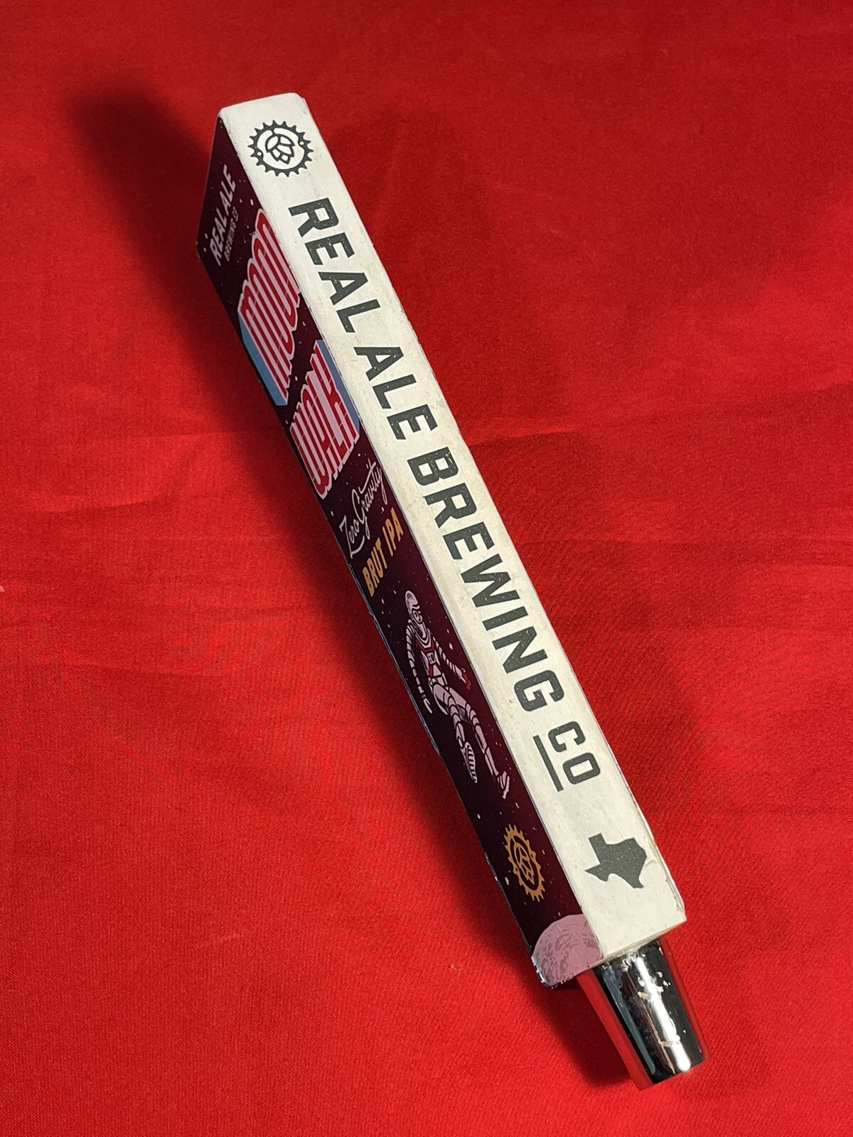 Real Ale Brewery IPA Beer Tap Handle TEXAS Pub Growler Tavern Moon Walk