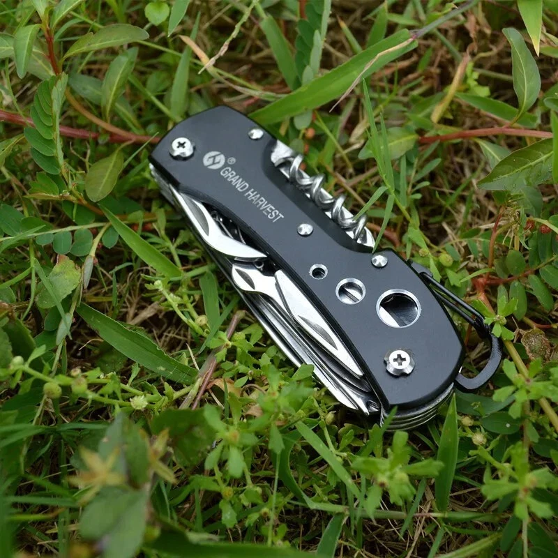 Multi-tool Folding Jack Knife Tools Hunting Survival Camping Stainless Steel Cut