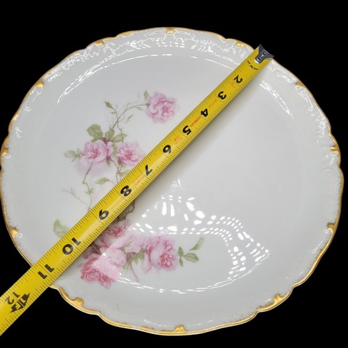 Vintage Haviland Limoges France Baltimore Rose 11" Chop Plate Round Serving - Picture 6 of 6