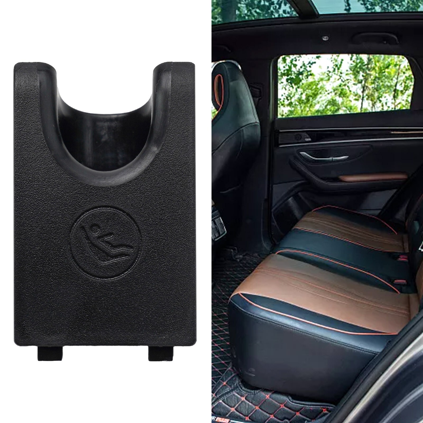 1pc Child Seat Cover For Toyota 55x35mm ABS + PC Beige Black For Camry eBay