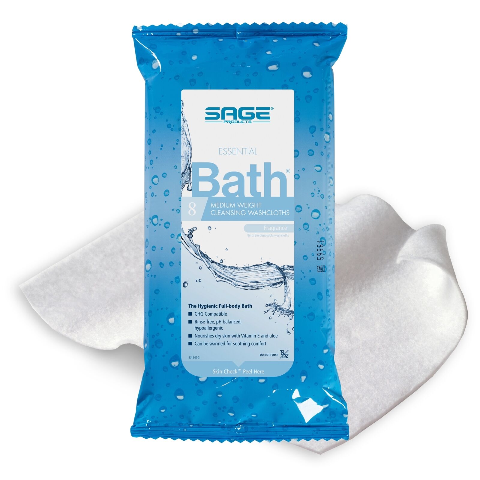 70% OFF Outlet Sage Essential Bath Washcloth Wipes 8 x 7800 30 Pack 240 8
