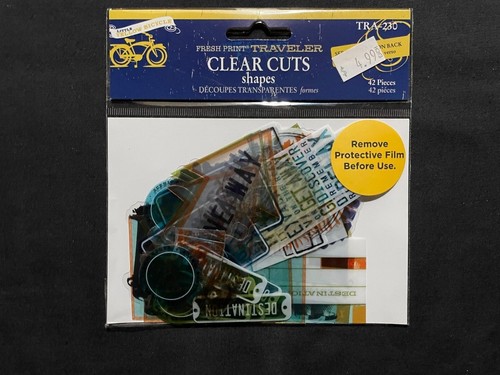 LITTLE YELLOW BICYCLE "TRAVELER" 12X12 CS PAPERS & ASSORTED CLEAR CUT EMBELLISH - Picture 26 of 35