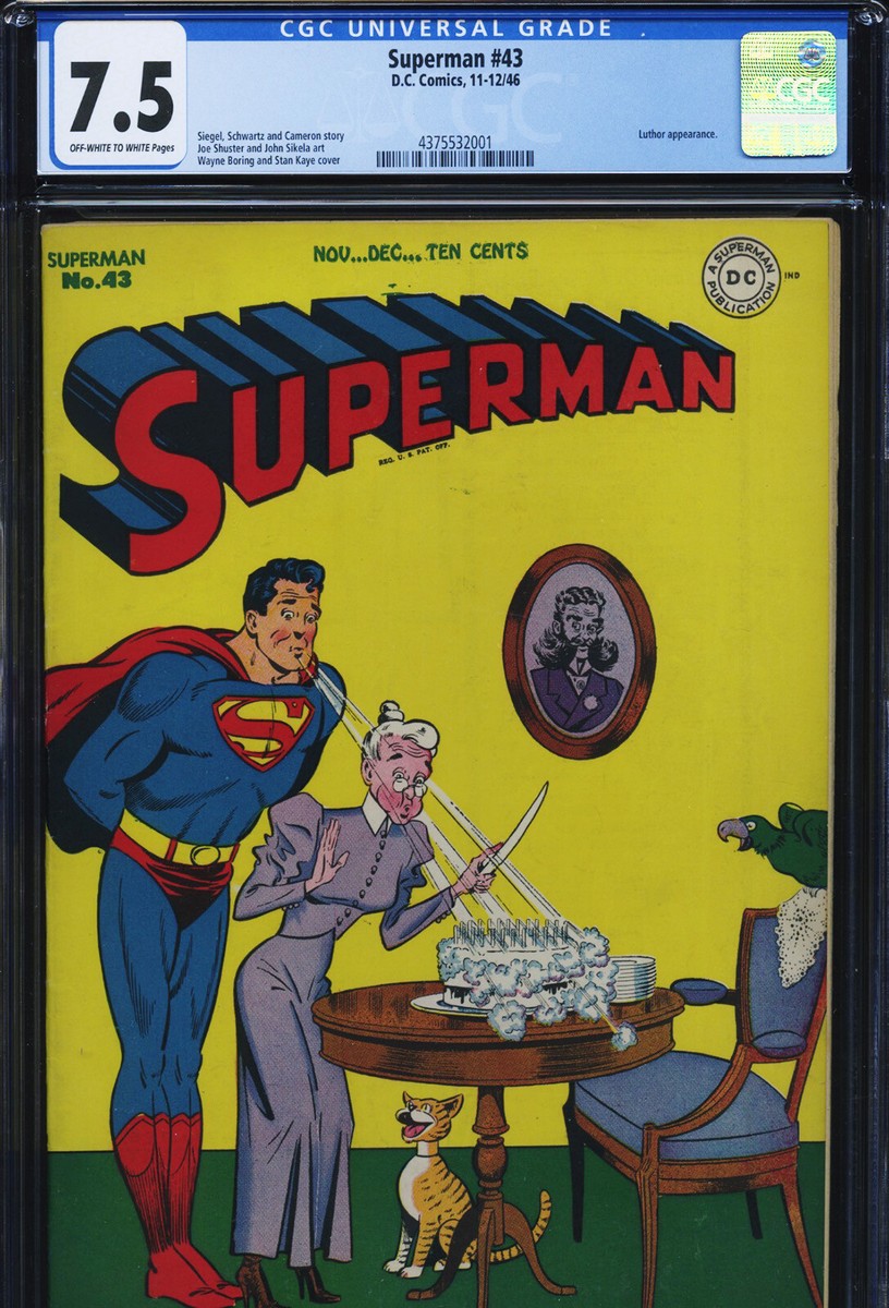 SUPERMAN コミック SUPERMAN #43 - CGC-7.5, OW-W - Luthor - Golden Age | eBay