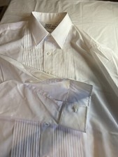 Men's After Six Tuxedo White Long Sleeve Dress Shirt- Neck Size 18-Sleeve 40/41