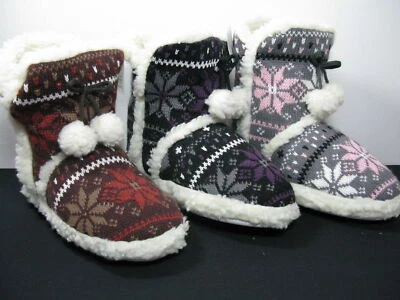 MAKOTEX Damen Hüttenschuhe Puschen Hausschuhe Norweger warm gefüttert Größen 37-42 NEU