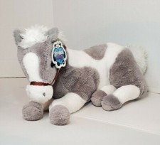 Animal Alley Toys R Us 20" Gray  White Horse Pony Plush Stuffed Animal