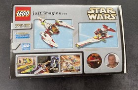 Lego Star Wars 7143 JEDI STARFIGHTER - Complete w/ Original Box + BA - COLLECTABLE - RARE
