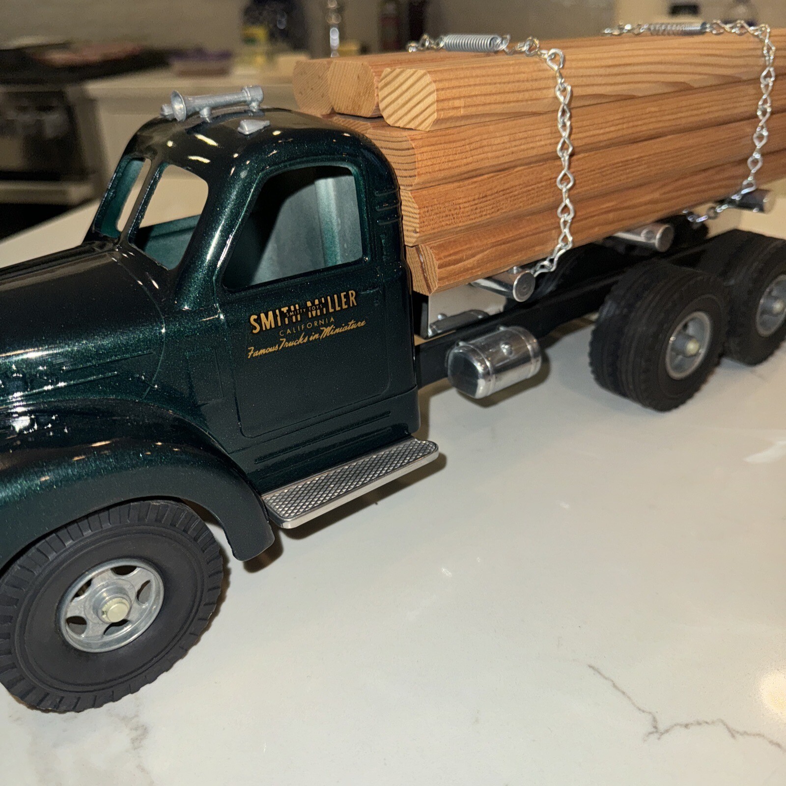 SMITH MILLER Limited Edition B61 MACK LUMBER TRUCK AND PUP TRAILER WITH LOADS eBay