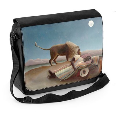 Henri Rousseau Laptop-Kuriertasche für schlafende Zigeuner unter dem Mond