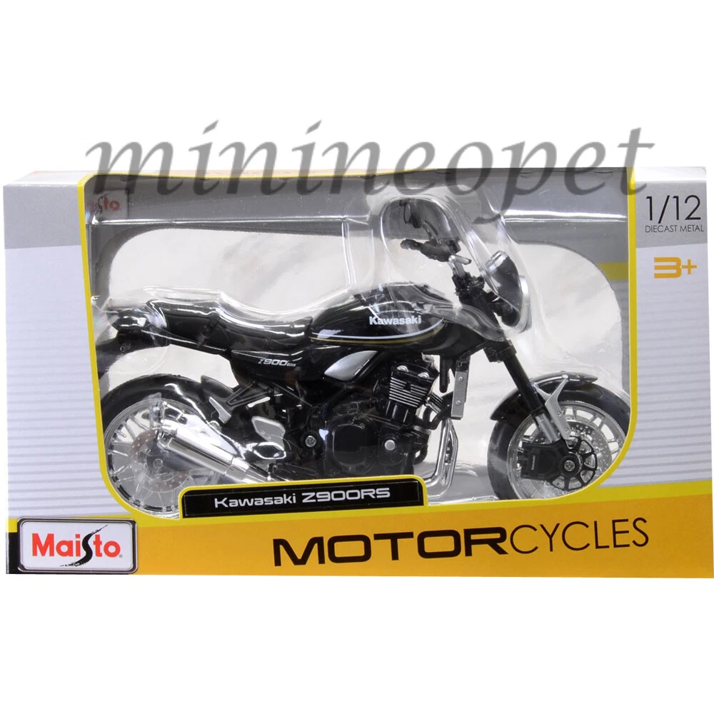 Kawasaki Z900RS (Z900 RS) - Black - 1/12 Scale Diecast Model Motorcycle 