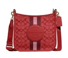 Coach File Bag Striped Bags & Handbags for Women