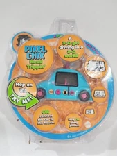 Pixel Chix Road Trippin Blue Car Pink Wheels Keychain Toy Girl 1st Edition NEW