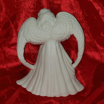 Ceramic Off White Angel with Baby Figurine 7,5
