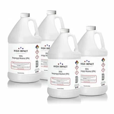 HIGH IMPACT - Isopropyl Alcohol 99% (IPA) Medical Grade Alcohol | 4 Gallon