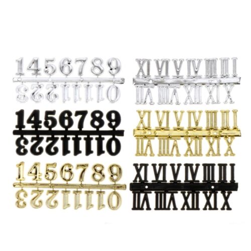 Clock Numerals Set Arabic Roman Number DIY Digital Clock Numbers for Replacement - Picture 1 of 14