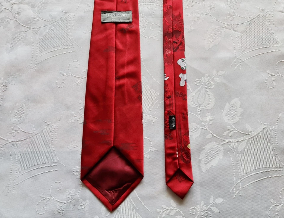 CABALLEROS SUIZA VINTAGE AUTÉNTICO PAPILLON OTTIFANTEN DIBUJOS ANIMADOS HOMBRE CORBATA DE CUELLO Foto 4 de 4