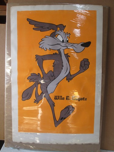 Wile E. Coyote psychedelic Vintage black light Poster warner bros. 1970's 21523