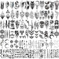 72 Sheets Tiny Temporary Tattoos Stickers, Fake Body Art Tattoos For Men And Wom